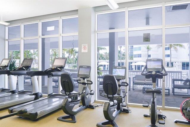 10275 Collins Ave Unit 219, Bal Harbour, FL 33154 - gym featuring visible vents