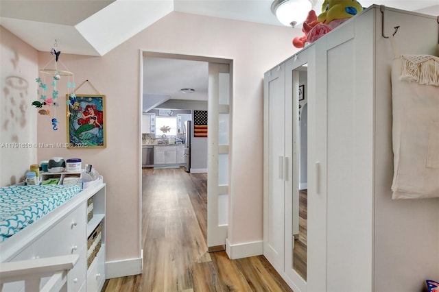 17501 NW 85th Ave, Hialeah, FL 33015 - hall with light wood-style floors