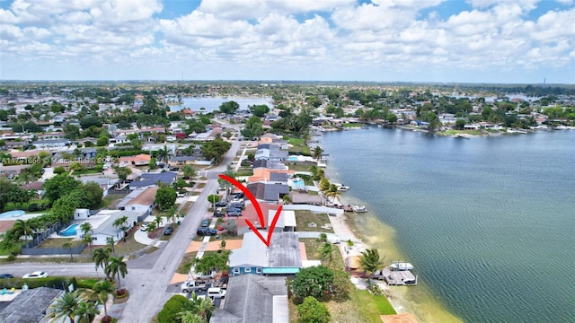 17501 NW 85th Ave, Hialeah, FL 33015 - bird's eye view with a water view and a residential view