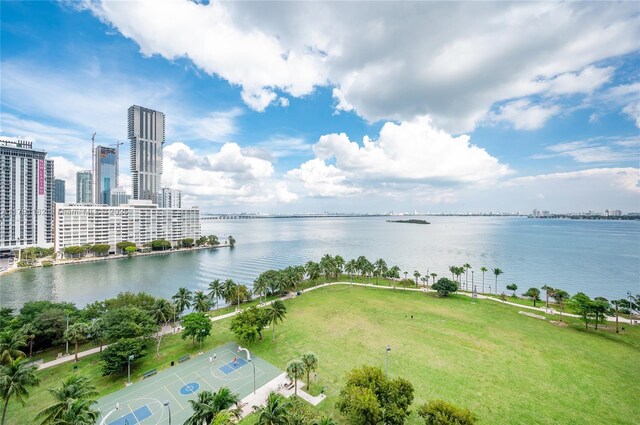 1900 N Bayshore Dr Unit 2816, Miami, FL 33132 - water view featuring skyline