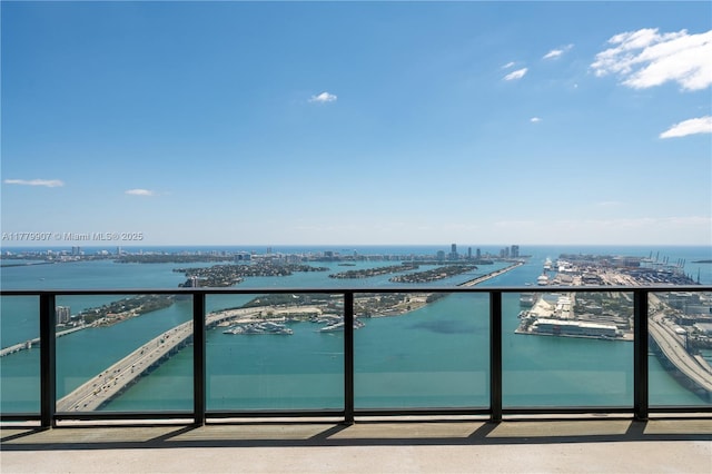 1000 Biscayne Blvd Unit 5801, Miami, FL 33132 - balcony featuring a water view