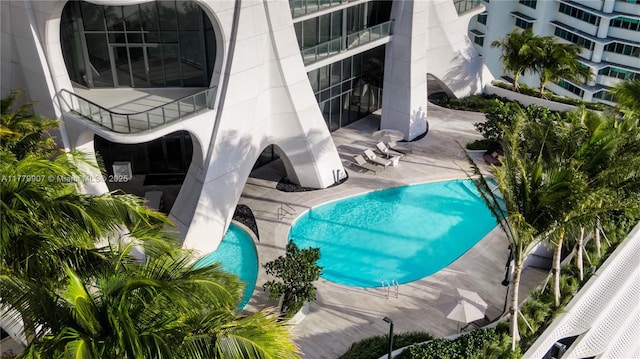 1000 Biscayne Blvd Unit 5801, Miami, FL 33132 - community pool featuring a patio
