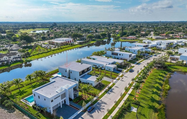 16512 Botaniko Dr S, Weston, FL 33326 - birds eye view of property with a residential view and a water view
