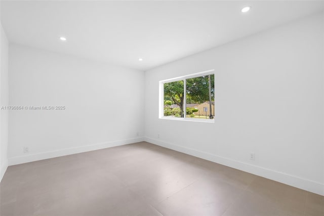 701 NE 119th St, Biscayne Park, FL 33161 - unfurnished room with recessed lighting and baseboards