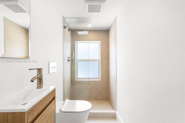 701 NE 119th St, Biscayne Park, FL 33161 - bathroom with toilet, vanity, and walk in shower