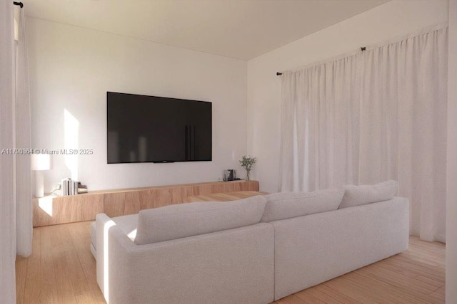 701 NE 119th St, Biscayne Park, FL 33161 - living room featuring wood finished floors
