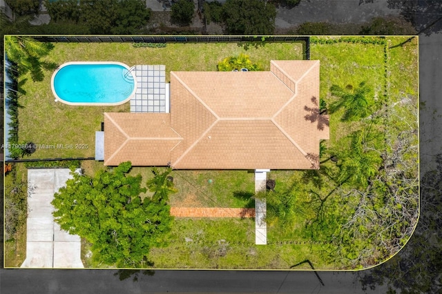 701 NE 119th St, Biscayne Park, FL 33161 - aerial view of a pool