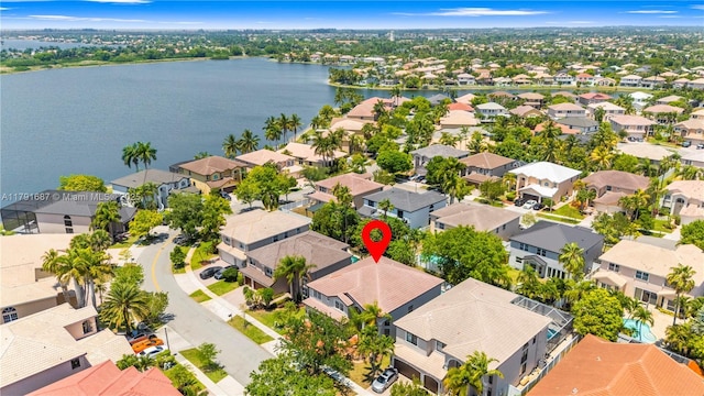 17937 SW 36th St, Miramar, FL 33029 - bird's eye view featuring a water view and a residential view