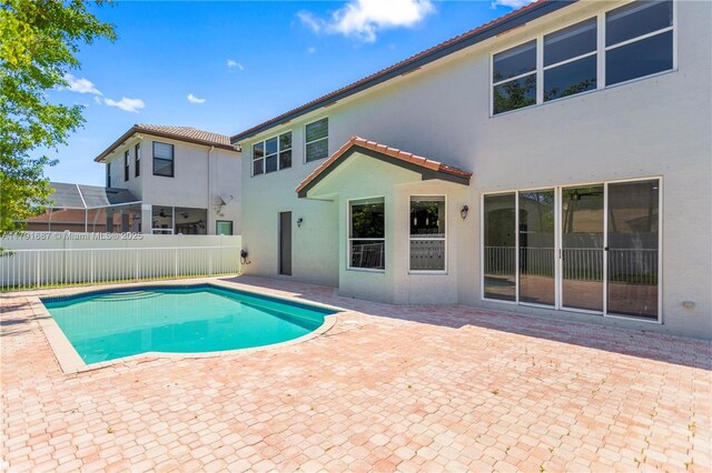 17937 SW 36th St, Miramar, FL 33029 - view of swimming pool with a patio, fence, and a fenced in pool