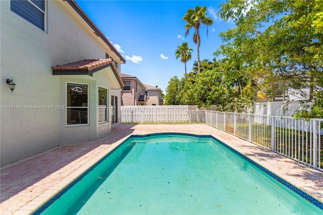 17937 SW 36th St, Miramar, FL 33029 - view of pool featuring a patio, a fenced in pool, and a fenced backyard