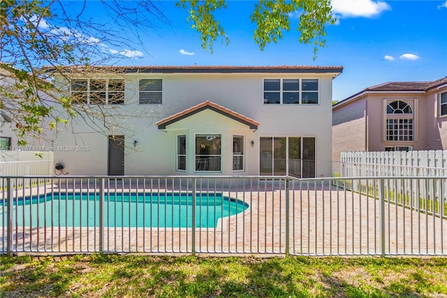 17937 SW 36th St, Miramar, FL 33029 - exterior space with a patio, a fenced in pool, and a fenced backyard