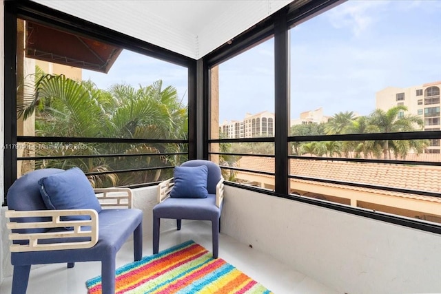 7153 Promenade Dr Unit 302, Boca Raton, FL 33433 - sunroom / solarium featuring concrete flooring