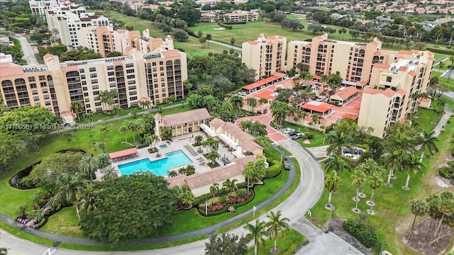 7153 Promenade Dr Unit 302, Boca Raton, FL 33433 - aerial view of apartment complex / building and a pool