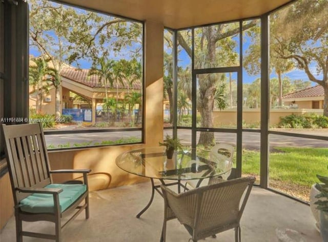 15533 N Miami Lakeway N Unit 101-19, Miami Lakes, FL 33014 - sunroom featuring concrete floors and plenty of natural light