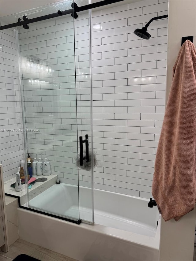 15533 N Miami Lakeway N Unit 101-19, Miami Lakes, FL 33014 - bathroom with bath / shower combo with glass door