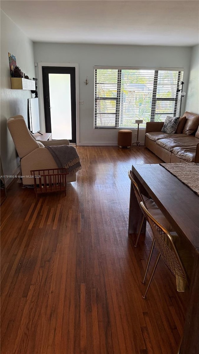 2 NE 44th St, Miami, FL 33137 - living room with dark wood-style floors
