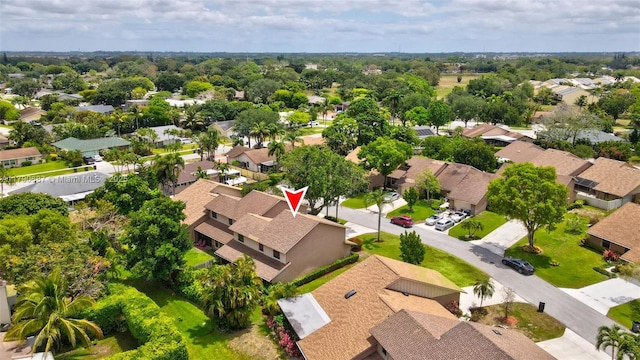 bird's eye view featuring a residential view