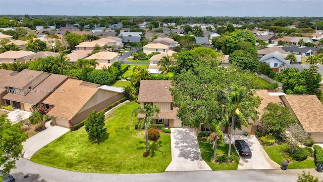 bird's eye view with a residential view