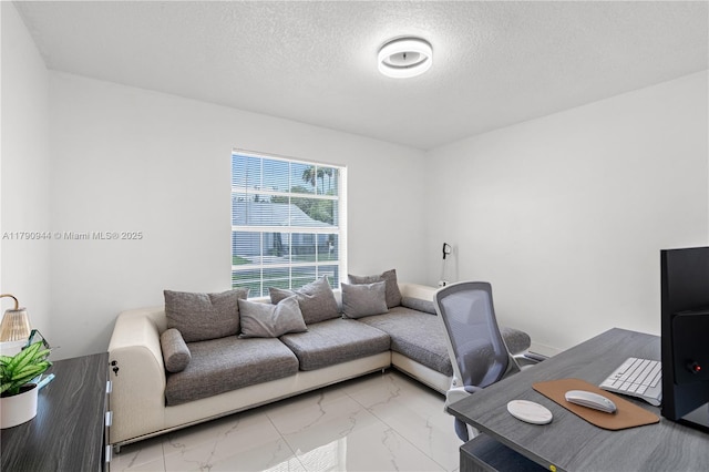 2215 SE 7th Pl, Homestead, FL 33033 - office space with a textured ceiling and marble finish floor