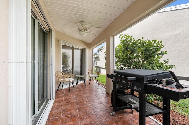 2215 SE 7th Pl, Homestead, FL 33033 - sunroom / solarium with a ceiling fan