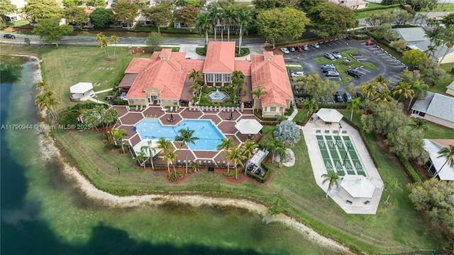 2215 SE 7th Pl, Homestead, FL 33033 - birds eye view of property featuring a water view