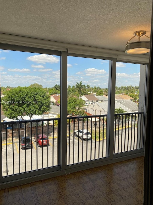 balcony featuring a residential view