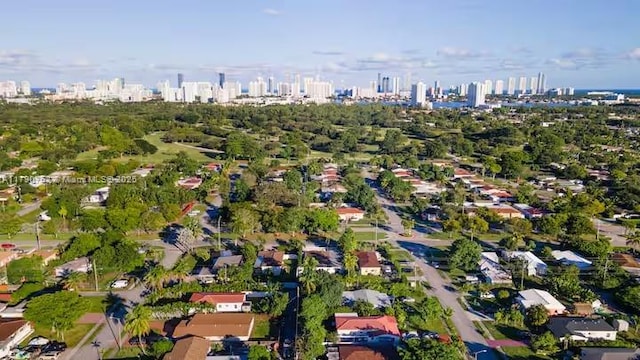 bird's eye view with a view of city
