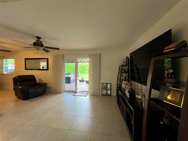 14051 SW 15th Ct, Davie, FL 33325 - view of patio with french doors, a pergola, and ceiling fan