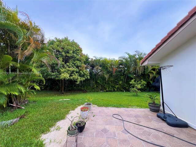 14051 SW 15th Ct, Davie, FL 33325 - view of grassy yard with a patio area