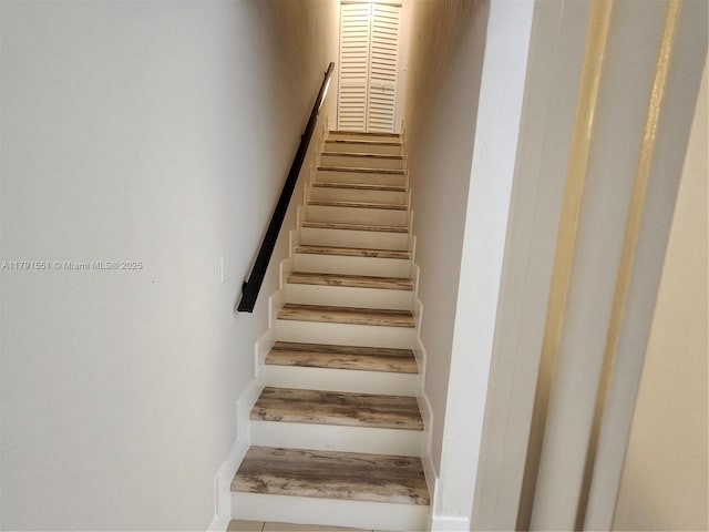 view of stairs