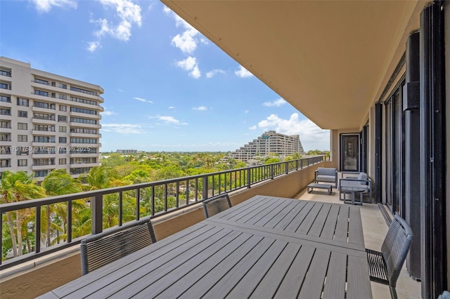 view of balcony