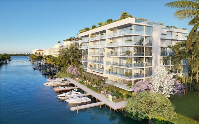 9900 W Bay Harbor Dr Unit 503, Bay Harbor Islands, FL 33154 - view of property featuring a water view