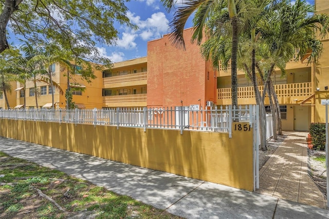 exterior space with fence