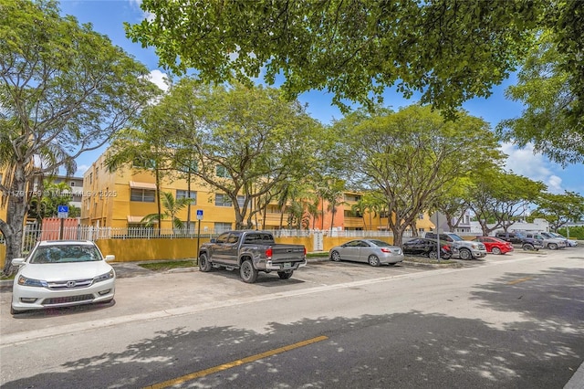 view of uncovered parking lot
