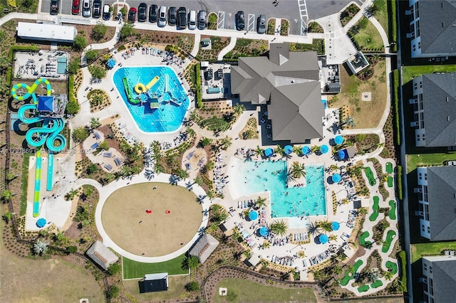 birds eye view of property