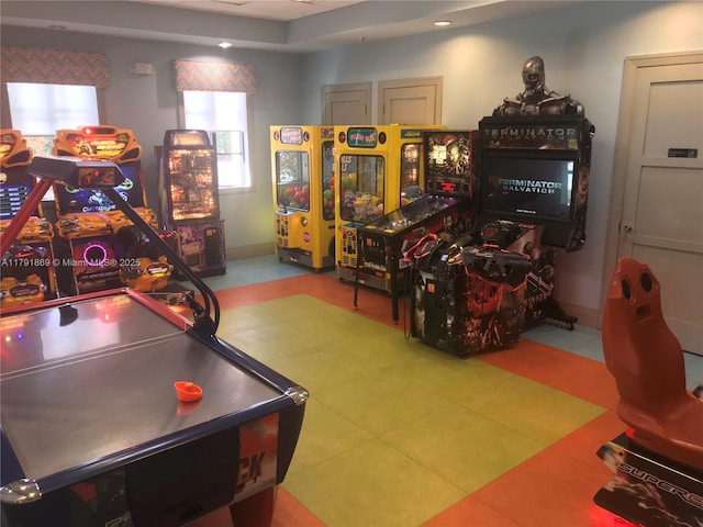 view of rec room