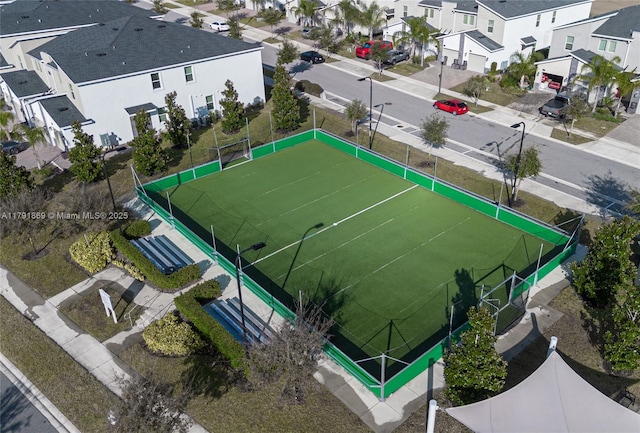 aerial view featuring a residential view