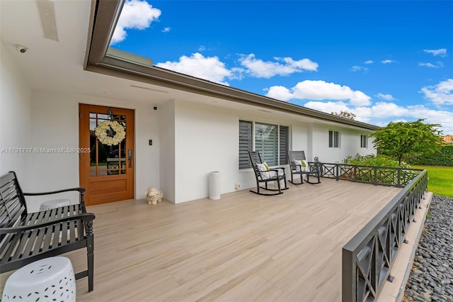 view of deck