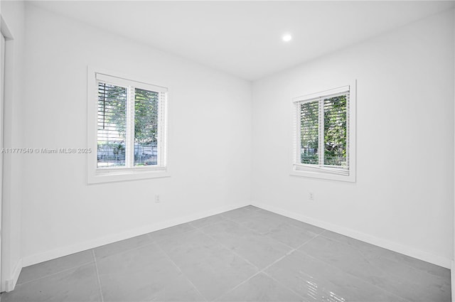 240 NW 127th St, North Miami, FL 33168 - unfurnished room with recessed lighting, a wealth of natural light, and baseboards