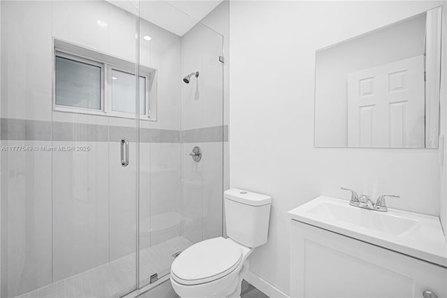 240 NW 127th St, North Miami, FL 33168 - bathroom with vanity, toilet, and a stall shower