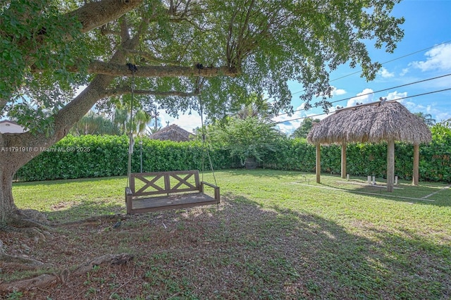 16720 SW 276th St, Homestead, FL 33031 - view of grassy yard with a gazebo