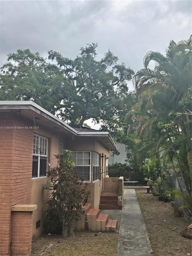 view of property exterior featuring stucco siding
