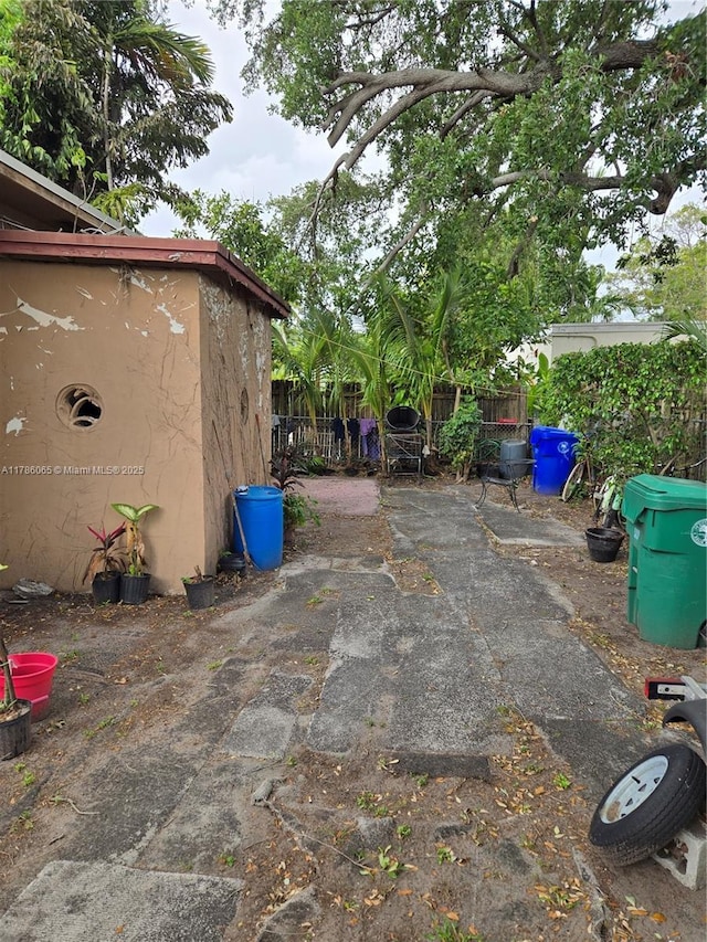 view of patio with fence