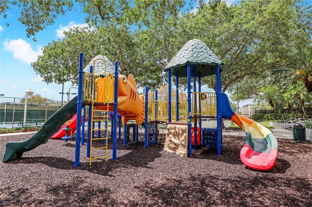 community playground featuring fence