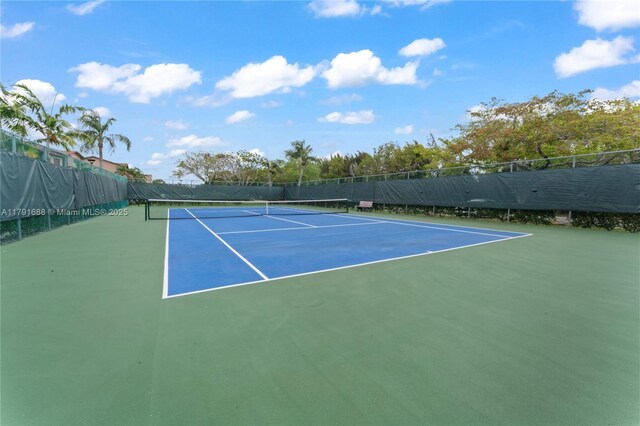 300 SW 130th Ter Unit 203B, Pembroke Pines, FL 33027 - view of tennis court featuring fence