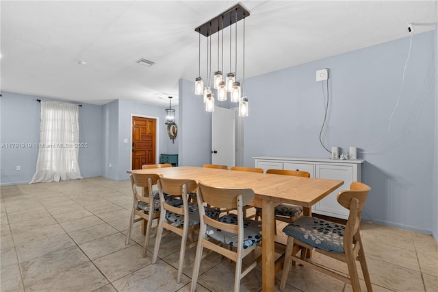 3030 SW 77th Ct, Miami, FL 33155 - dining room featuring light tile patterned flooring and visible vents