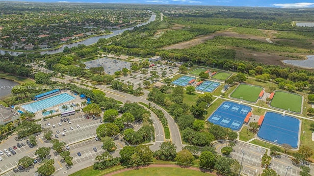 943 Golden Cane Dr, Weston, FL 33327 - bird's eye view featuring a water view