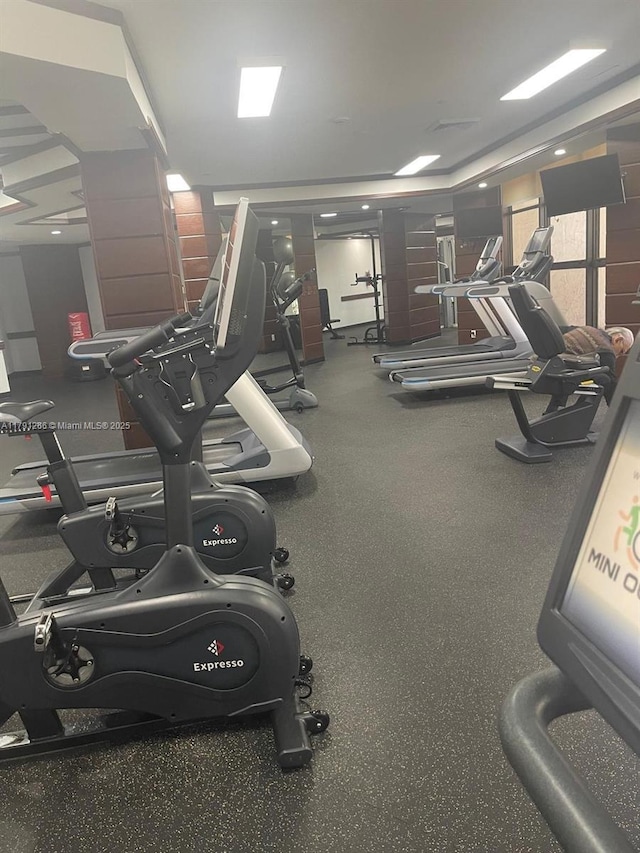 view of gym