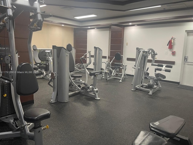 view of exercise room