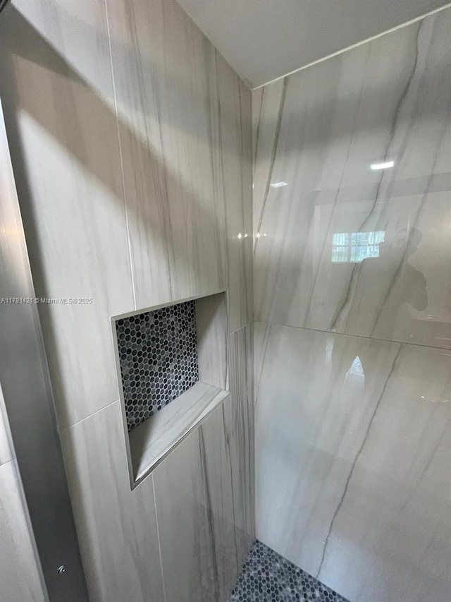9851 Sandalfoot Blvd Unit 208, Boca Raton, FL 33428 - bathroom view of a marble finish shower
